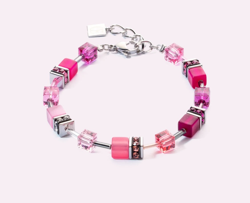GeoCUBE® Iconic bracelet Viva Magenta