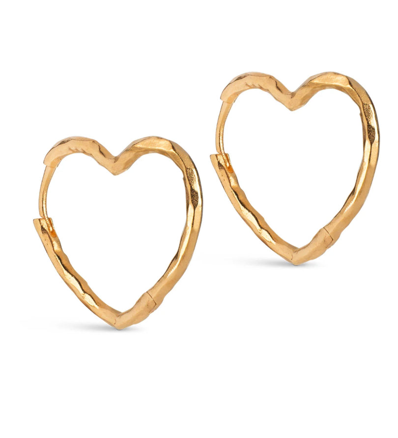Organic Heart Large hoops