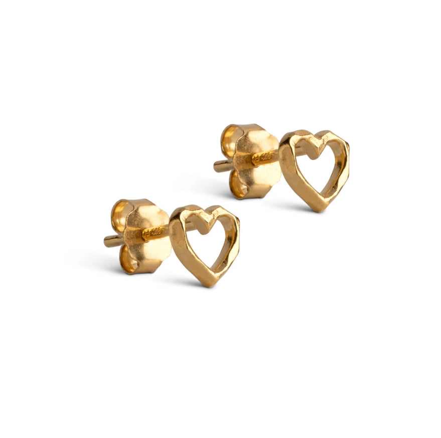 Organic Heart Studs