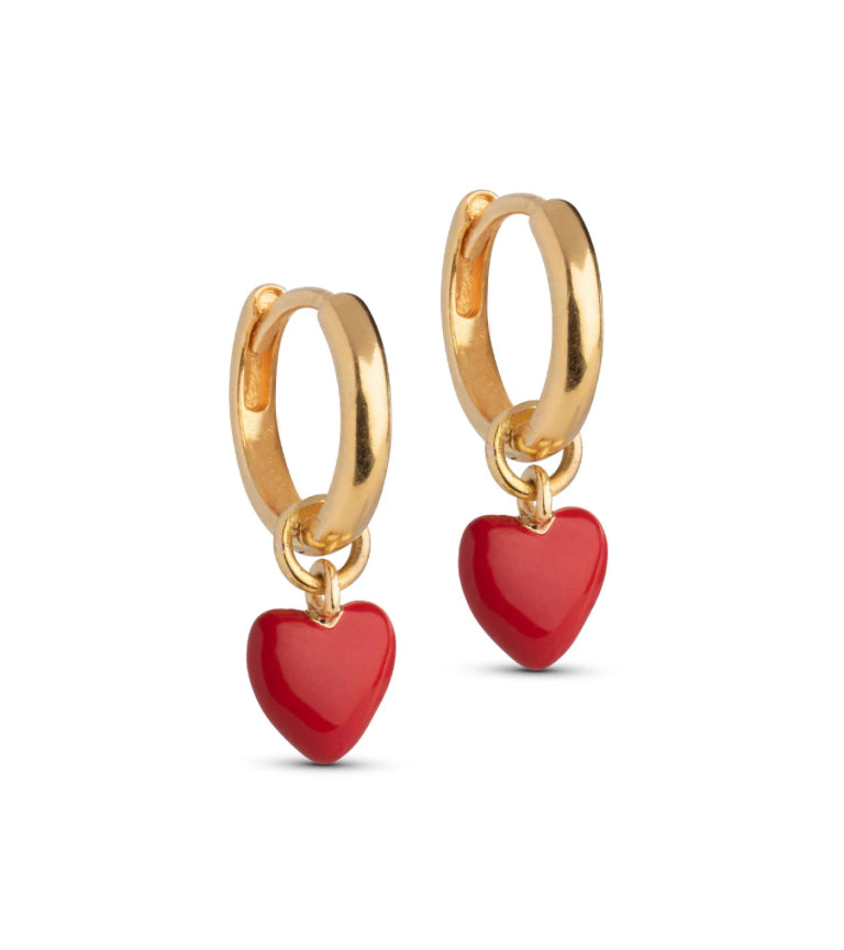 Amore Heart Drop Earrings