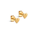 Solid Heart Studs