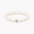 Freshwater cultured pearl charm bracelet