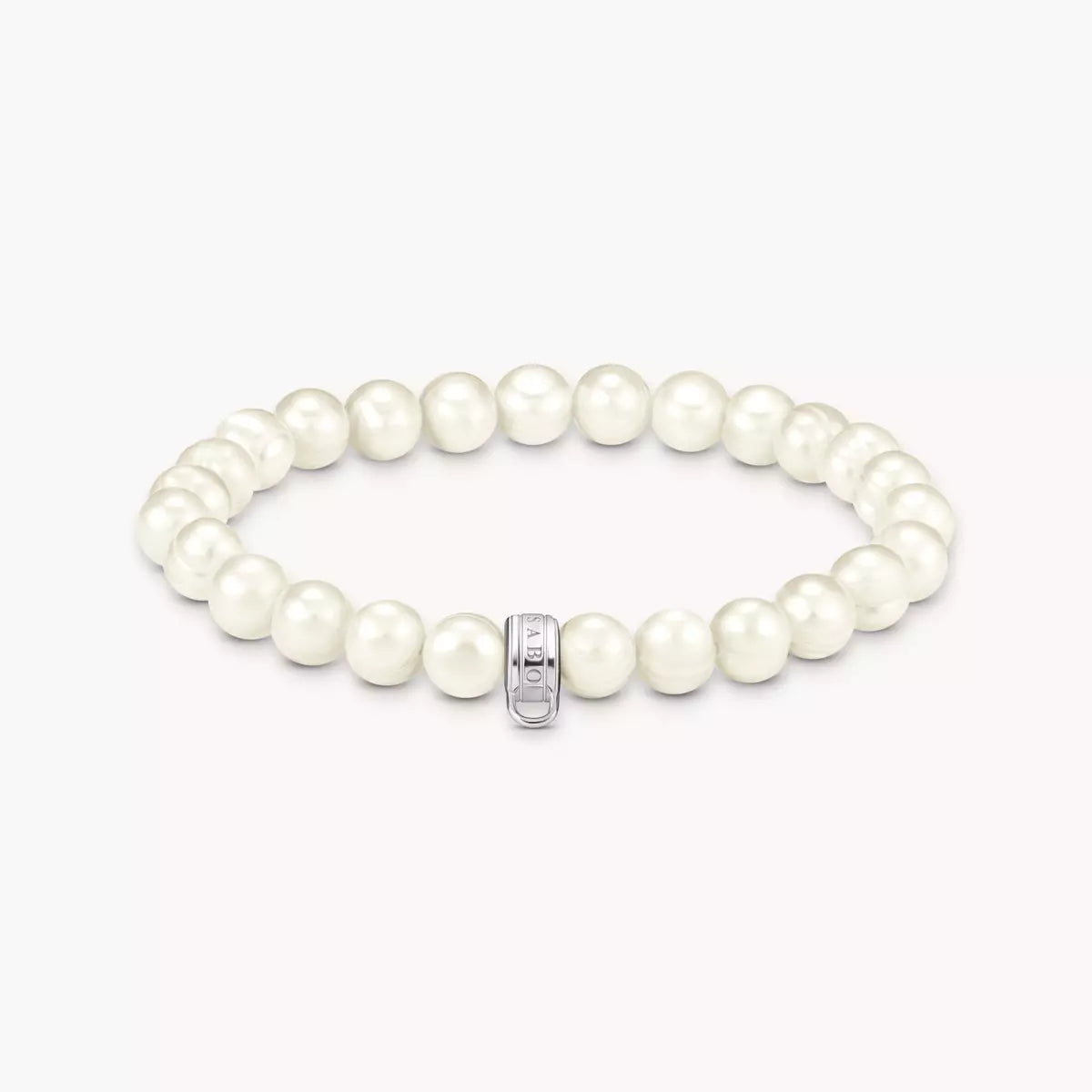 Freshwater cultured pearl charm bracelet