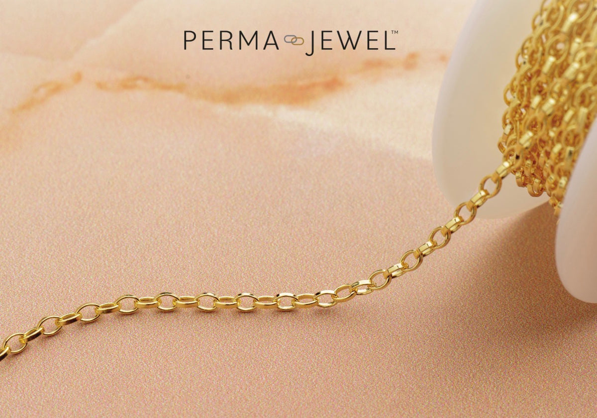 Marquise cable chain 2.4mm yellow gold filled