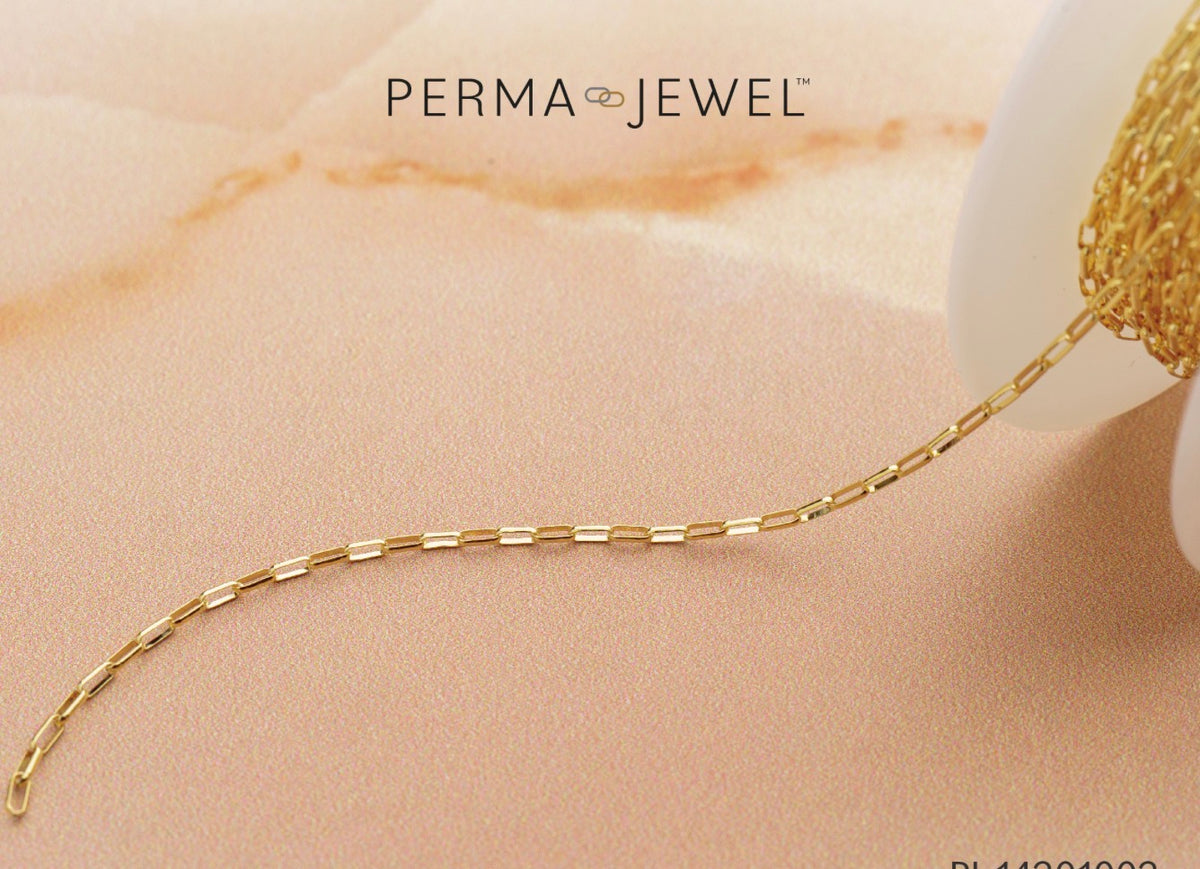 13mm yellow gold oval roll chain