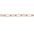 Rose gold 1.7mm flat oval cable chain