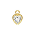 4mm bezel cz charm