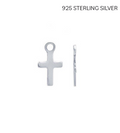 925 Sterling Silver Tiny Cross Charm