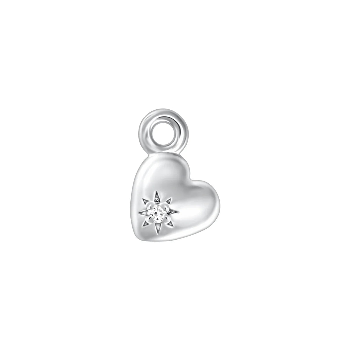 heart of gold charm 925 silver