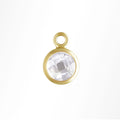Gold single charm 