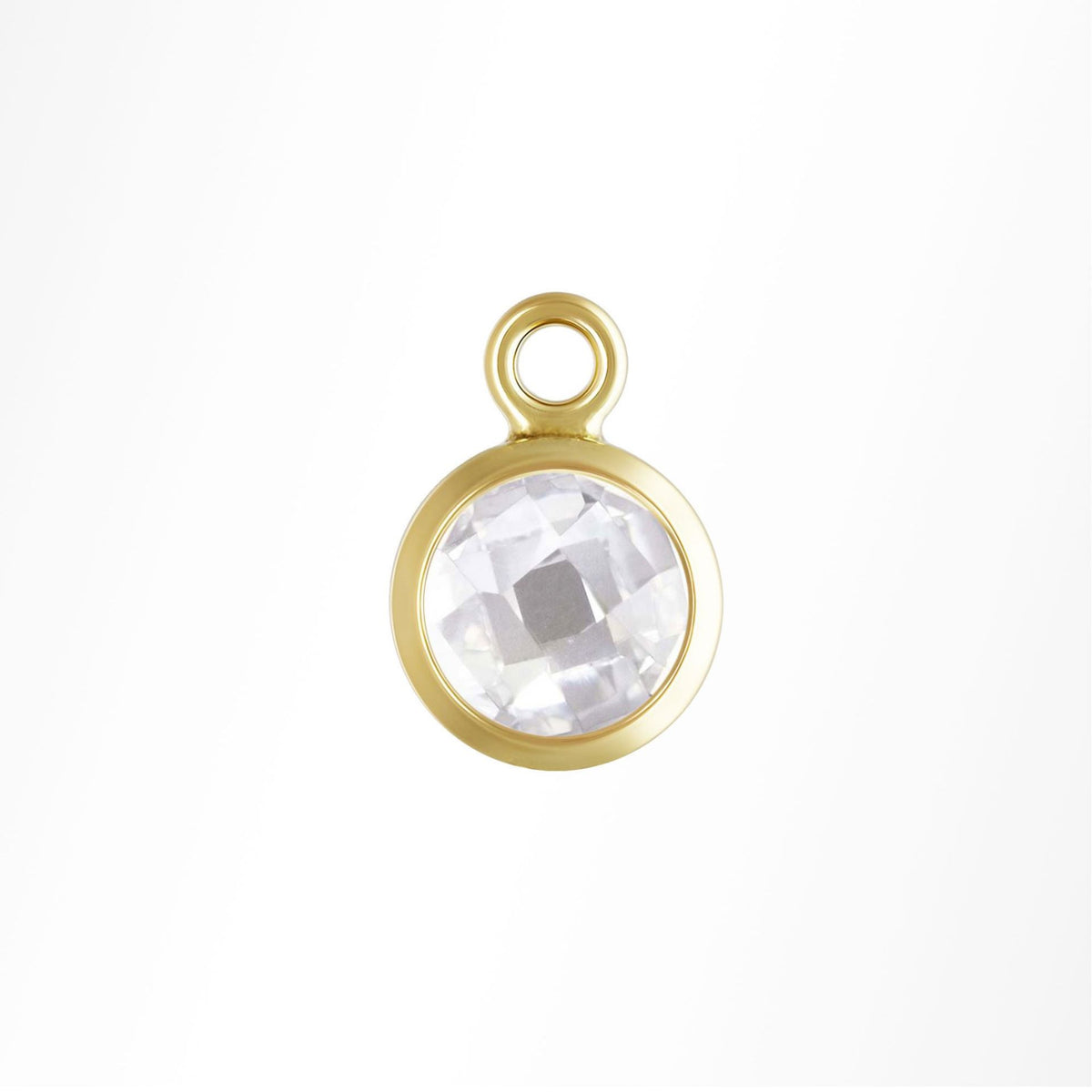 Gold single charm 