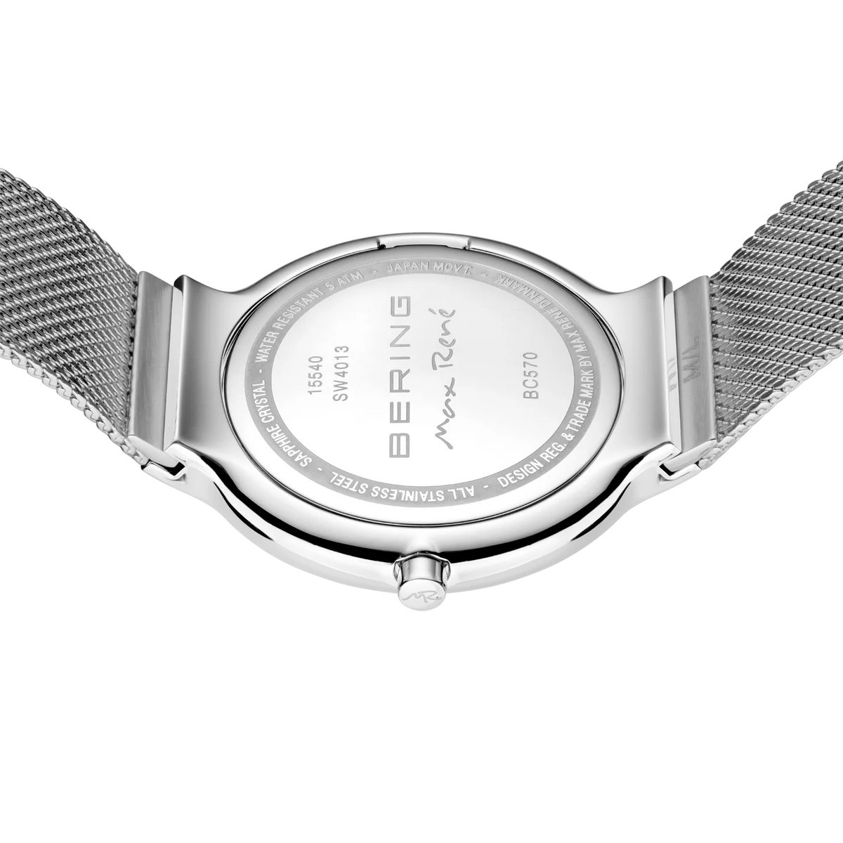 Max René Maxi Mesh Watch White