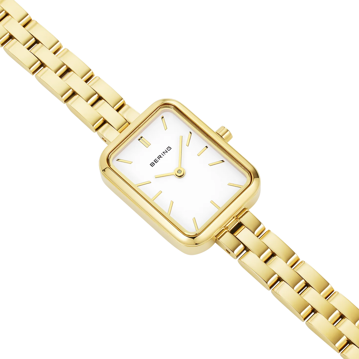 Rectangular Link Watch Gold