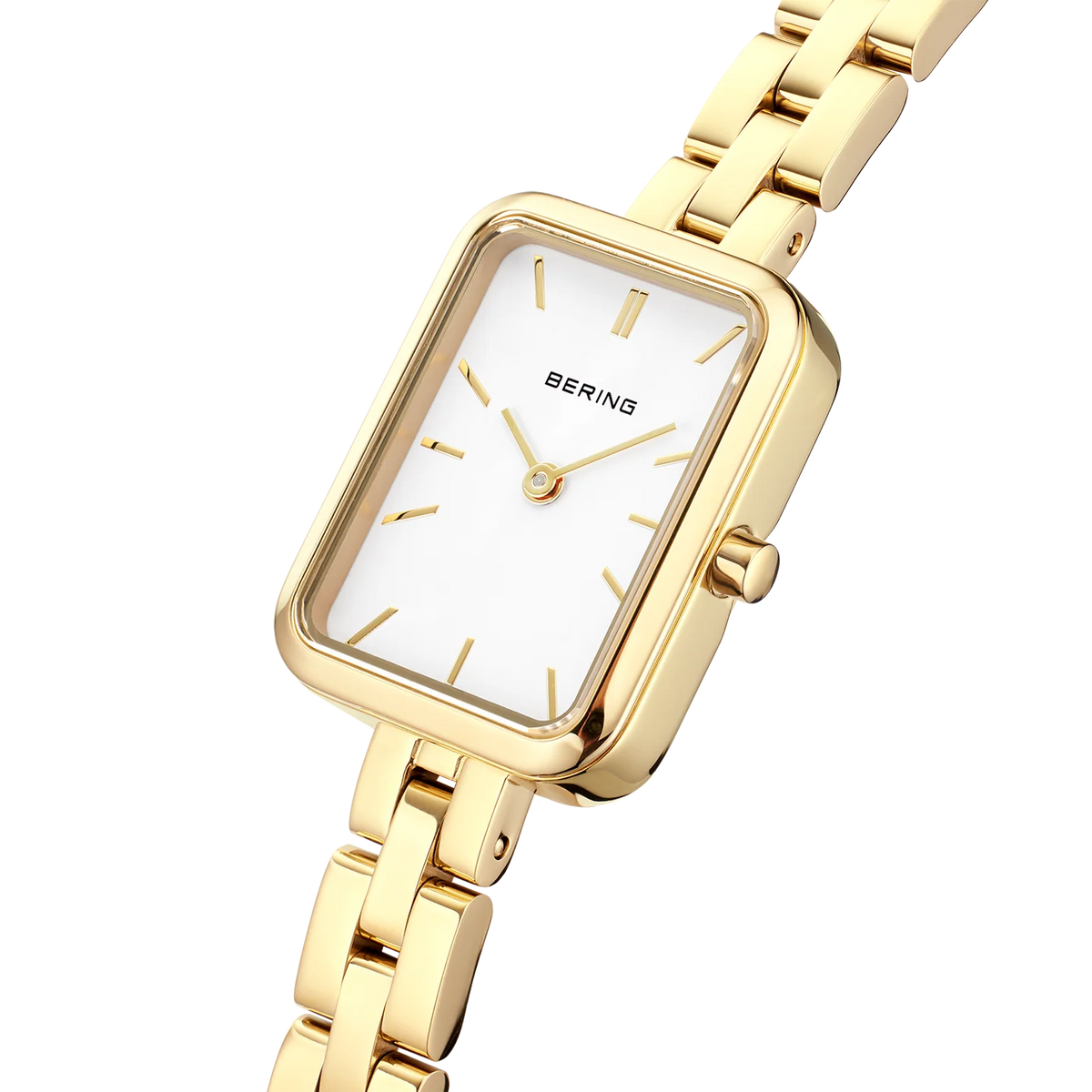 Rectangular Link Watch Gold