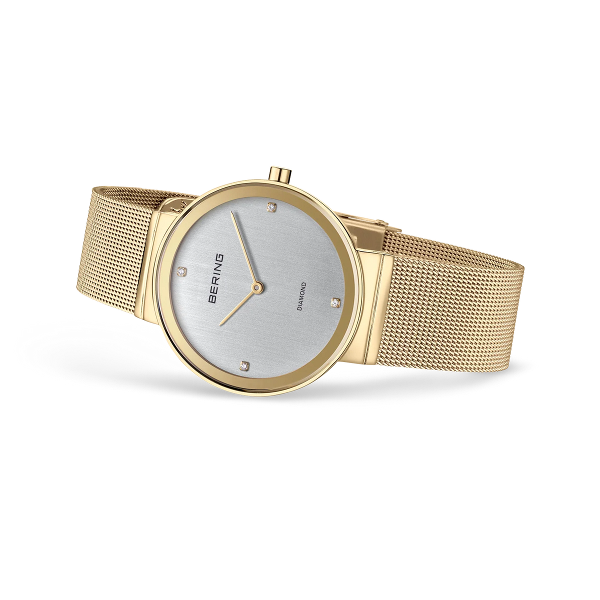 Diamond Mesh Watch Gold