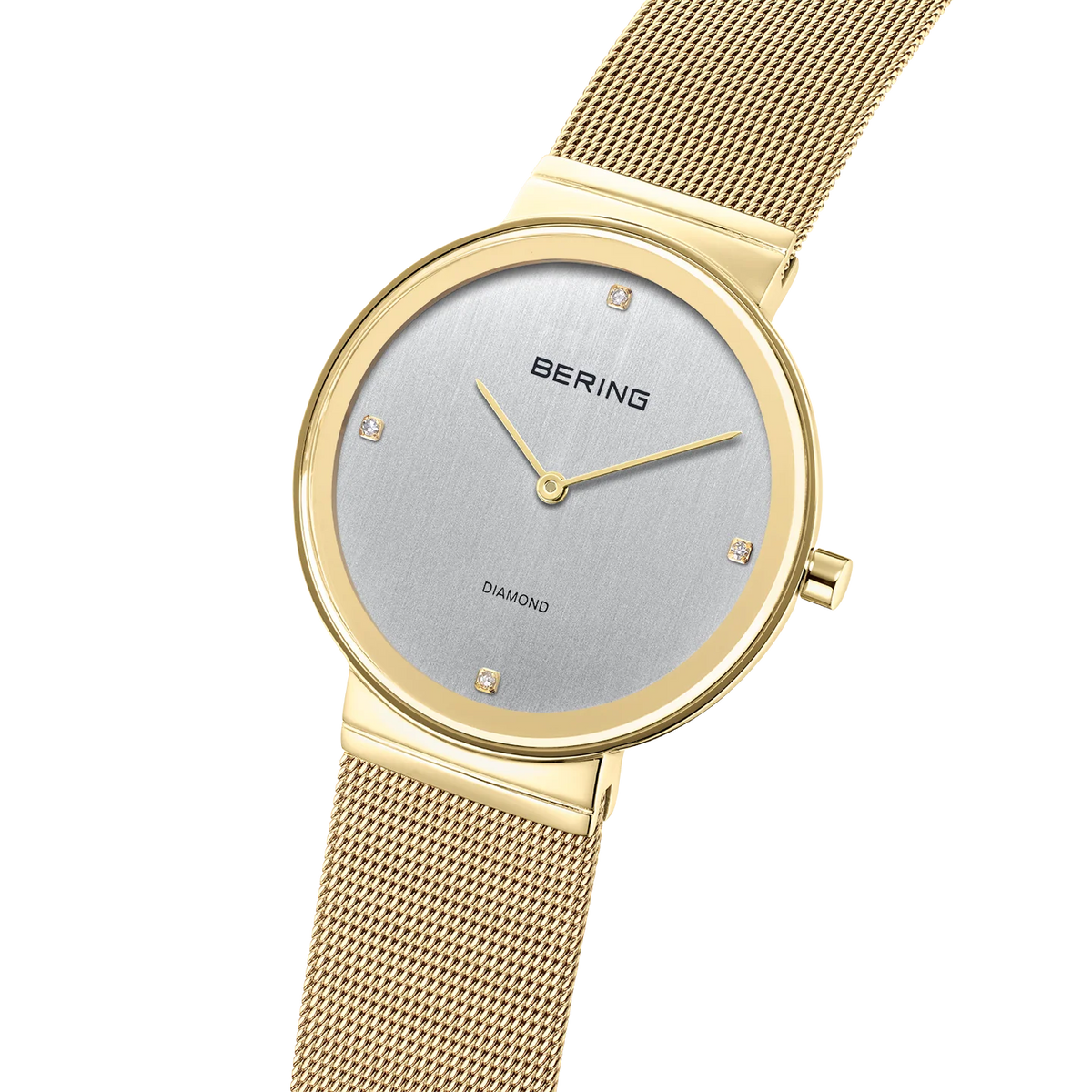 Diamond Mesh Watch Gold