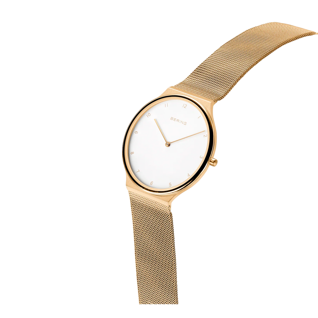 Ultra Slim Numerical Watch Gold