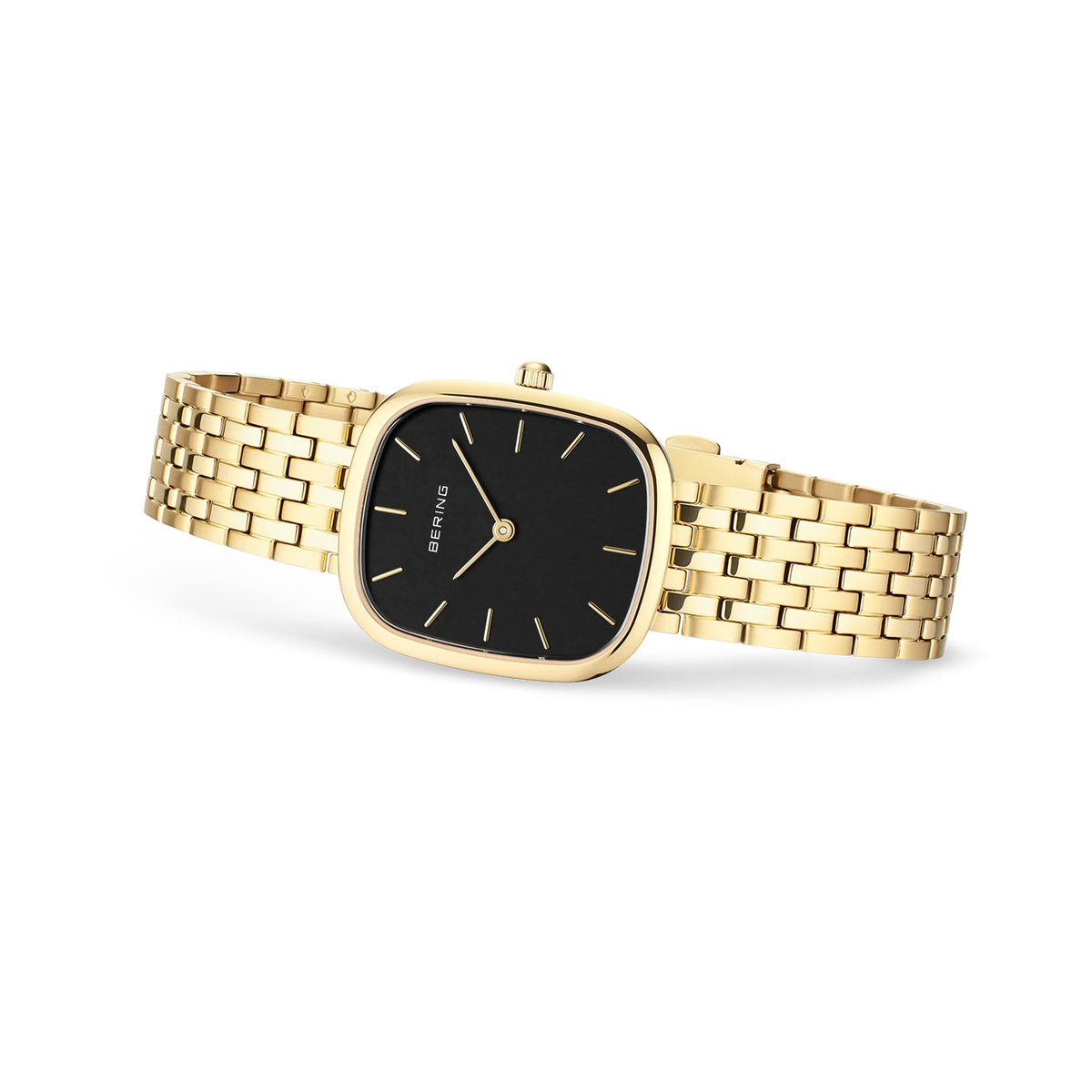 Rectangular Link Watch Black