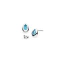 Kit Heath Coast Pebble Blue  Swiss Blue Topaz RP Stud Earrings