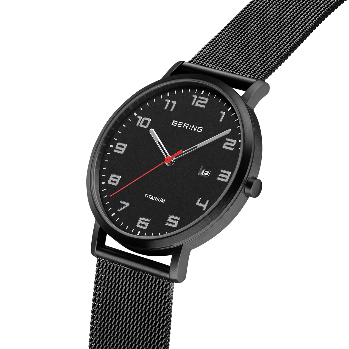 Maxi Titanium Date Numerical Watch Black