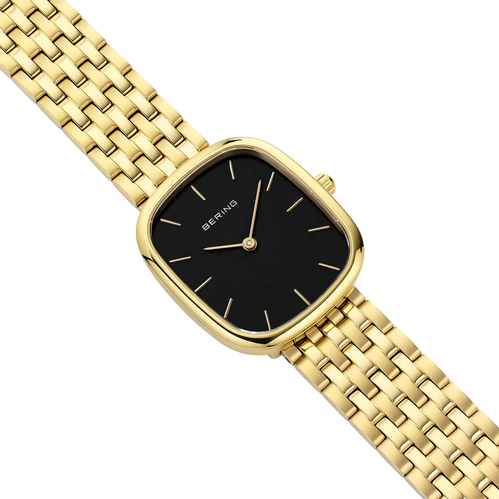 Rectangular Link Watch Black