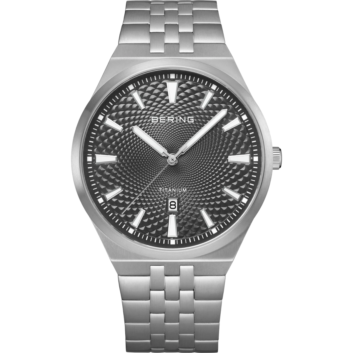 Titanium Watch with Date Black
