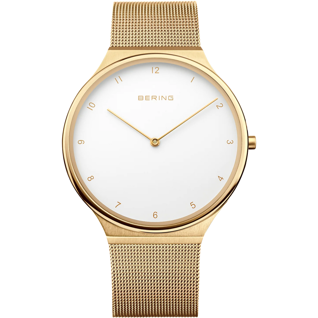 Ultra Slim Numerical Watch Gold