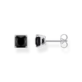 PRINCESS CUT BLACK ZIRCONIA STUDS