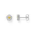 FLOWER DAISY STUD WITH YELLOW CENTRE