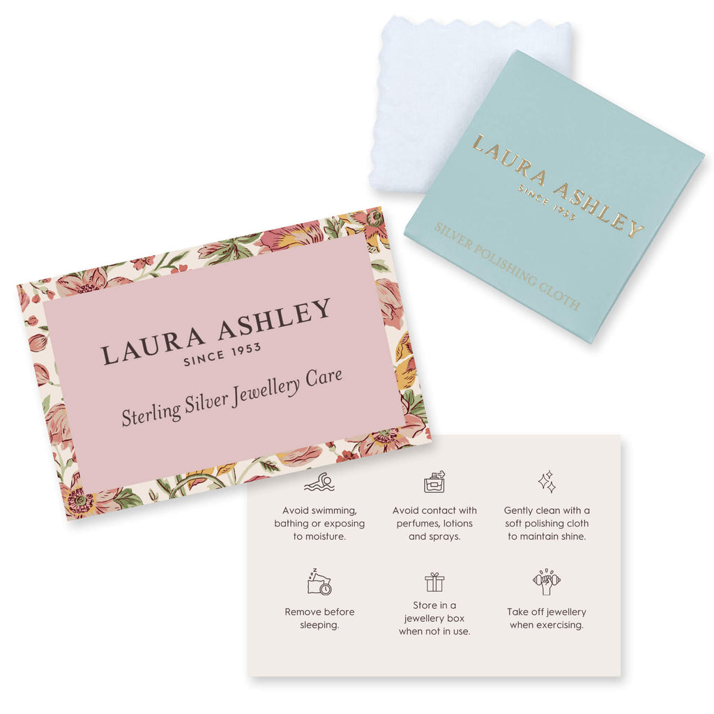Laura Ashley Silver Kids Butterfly Garden Mini Necklace