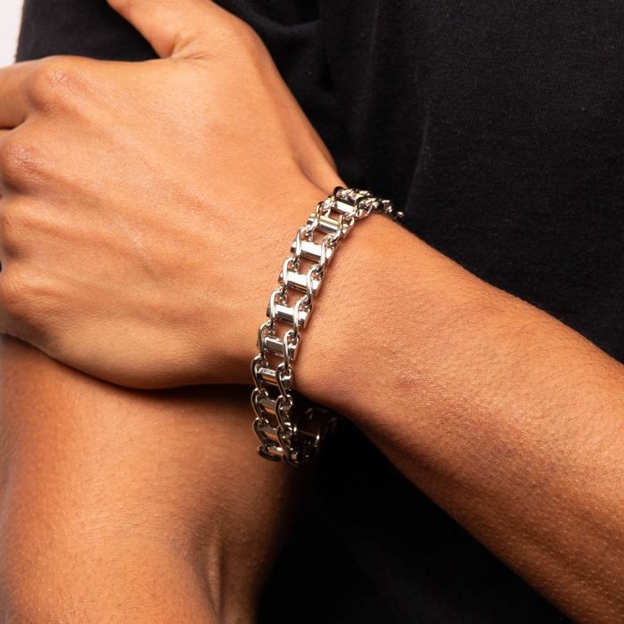 Fred Bennett Stainless Steel Bike Chain Bracelet