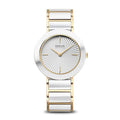 Wave Ceramic Watch with Diamond Gold White - 11429-758