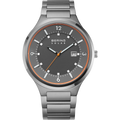 Solar Date Numerical Link Watch Grey