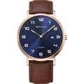 Maxi Titanium Date Numerical Watch Blue Rose Gold