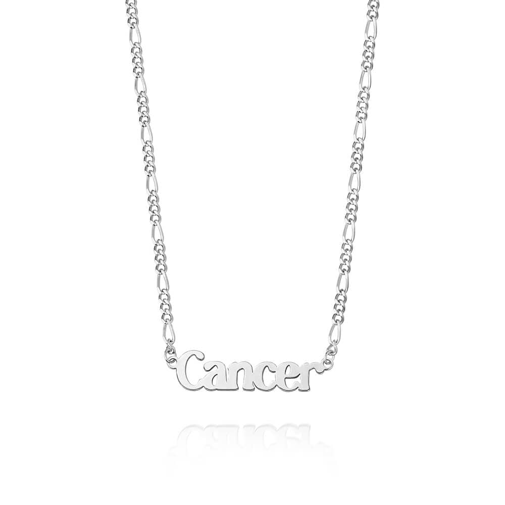 Cancer Zodiac Necklace Sterling Silver