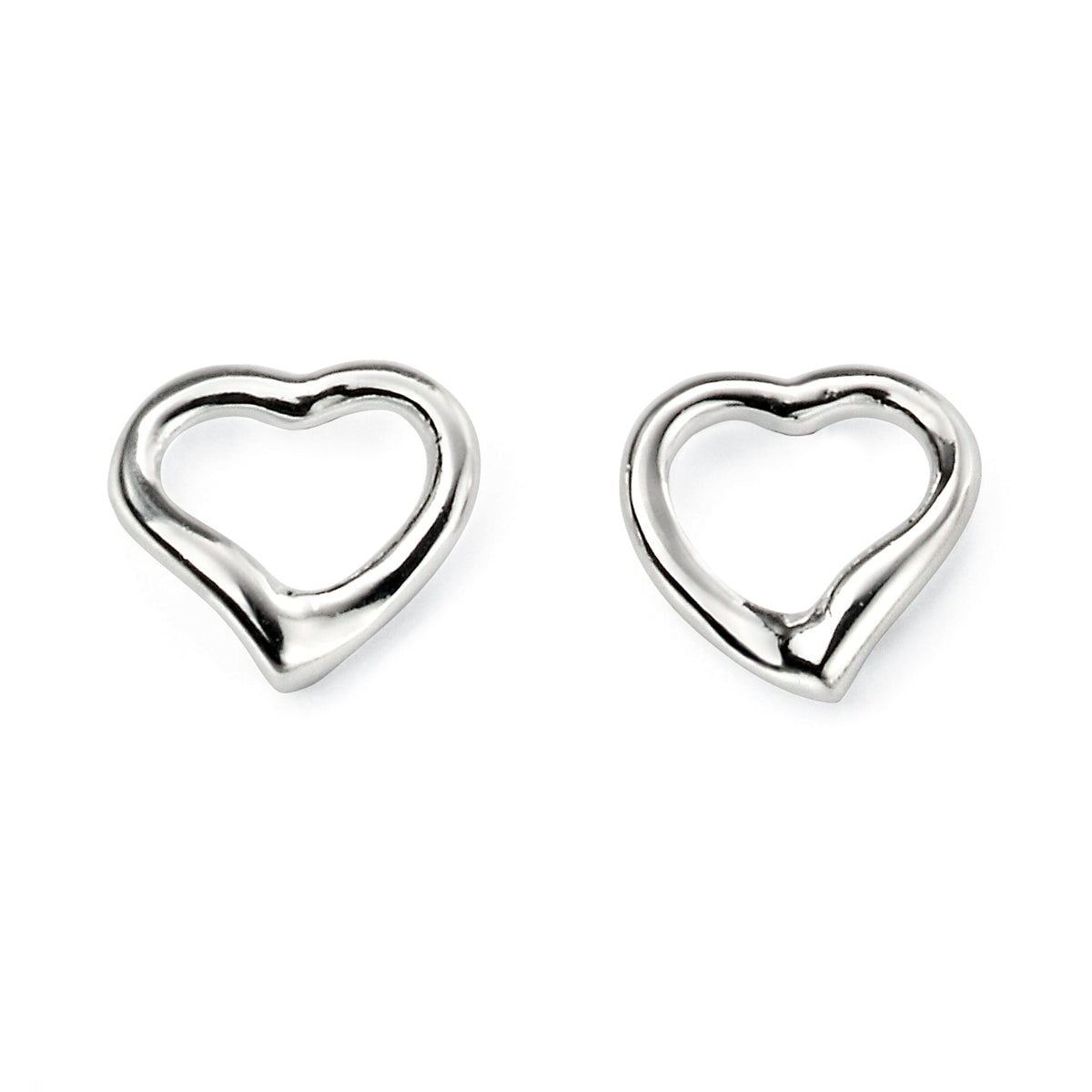 Beginnings Small Open Heart Stud Earrings