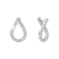 Diamonfire Front Twist Hoop Earrings