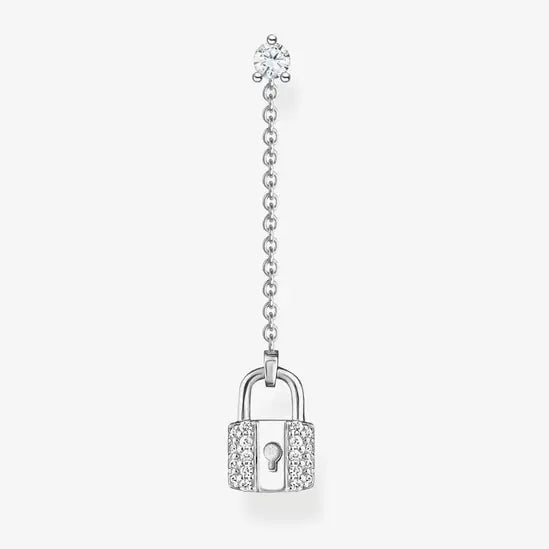 SINGLE DROP LOCK EARRING