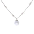 Diamonfire Station Necklace with Shell Pearl