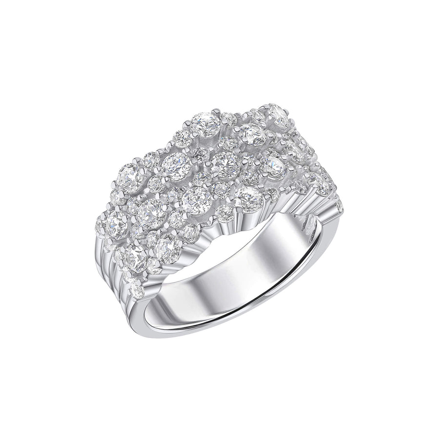 Diamonfire Statement Zirconia Cluster Ring