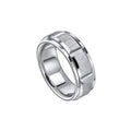 Fred Bennett Step Edge Stainless Steel Spinner Ring